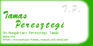 tamas peresztegi business card